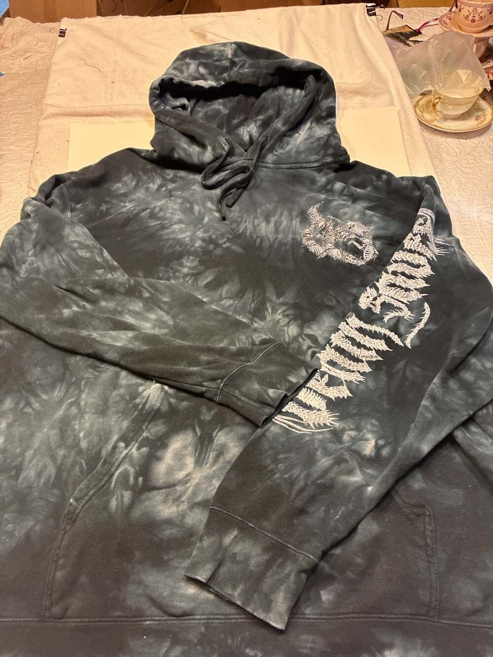 Sullen Art Collective Widow Mens Pullover Hoodie in Tie Dye